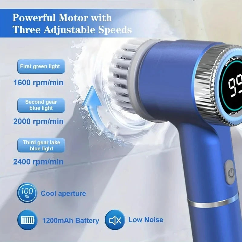 Cordless Electric Spin Scrubber