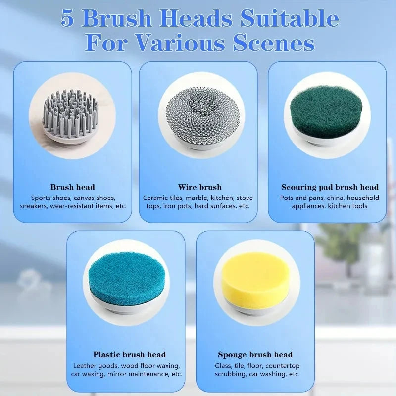 Cordless Electric Spin Scrubber